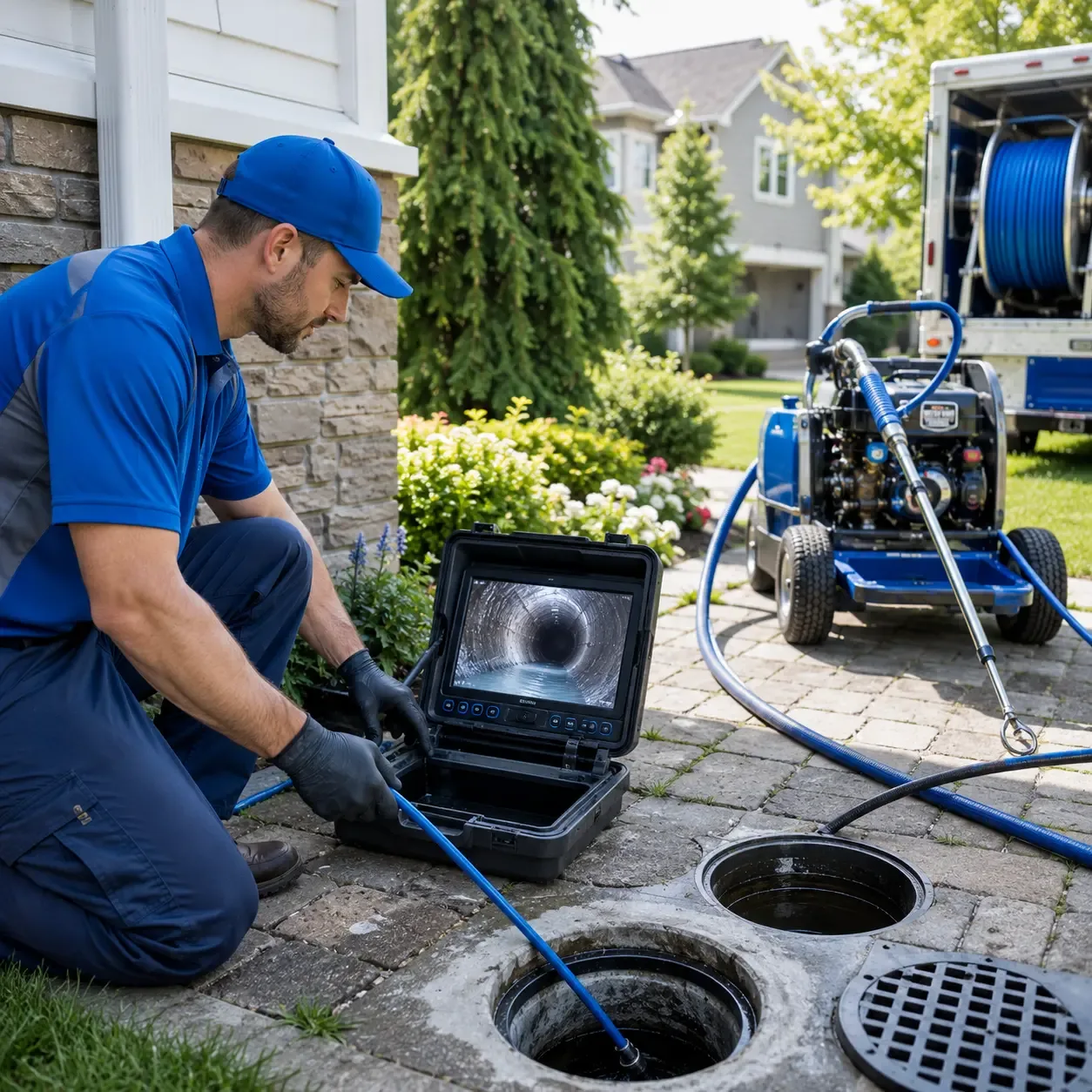 Outdoor drain cleaning professionals serving Three Springs, PA