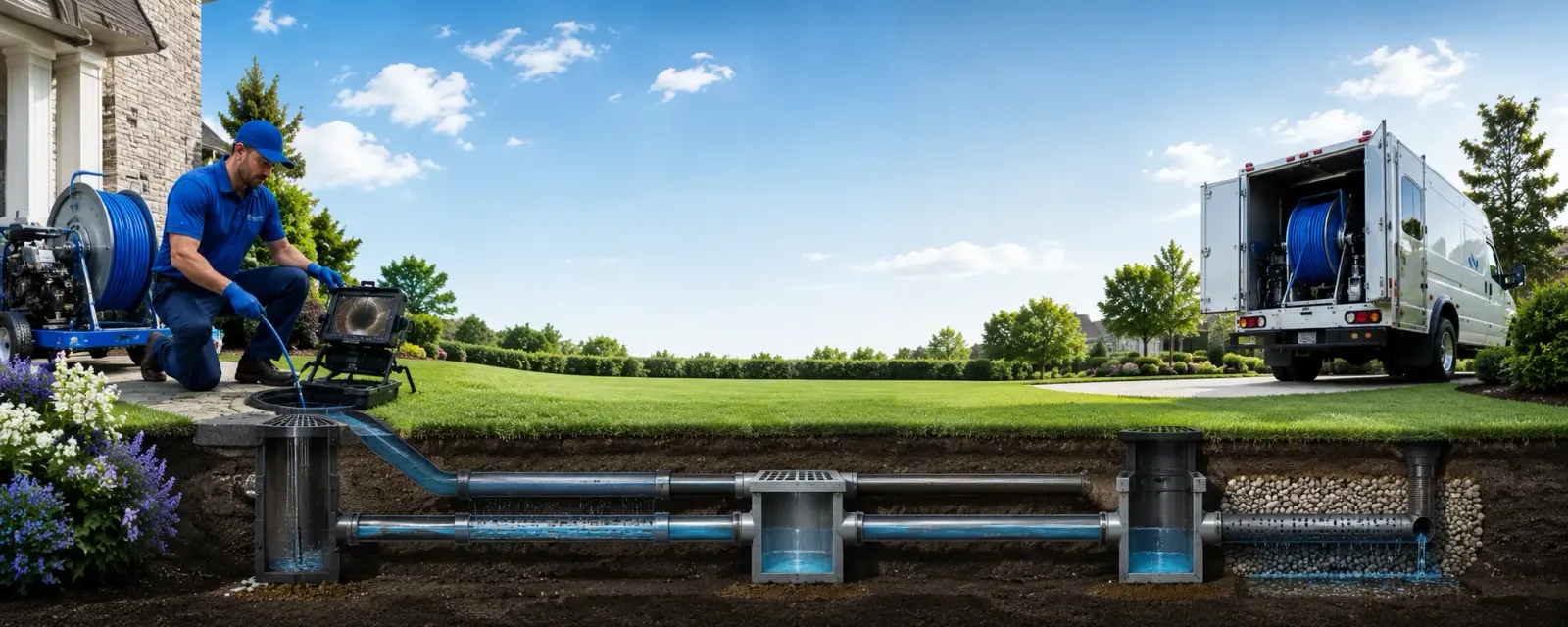 Outdoor drain cleaning information for Three Springs, PA